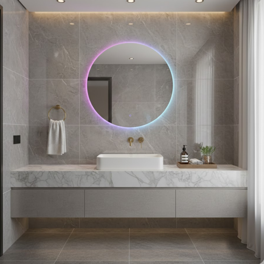 Looox CM-Line spiegel rond rgbw-led verlichting - 80cm