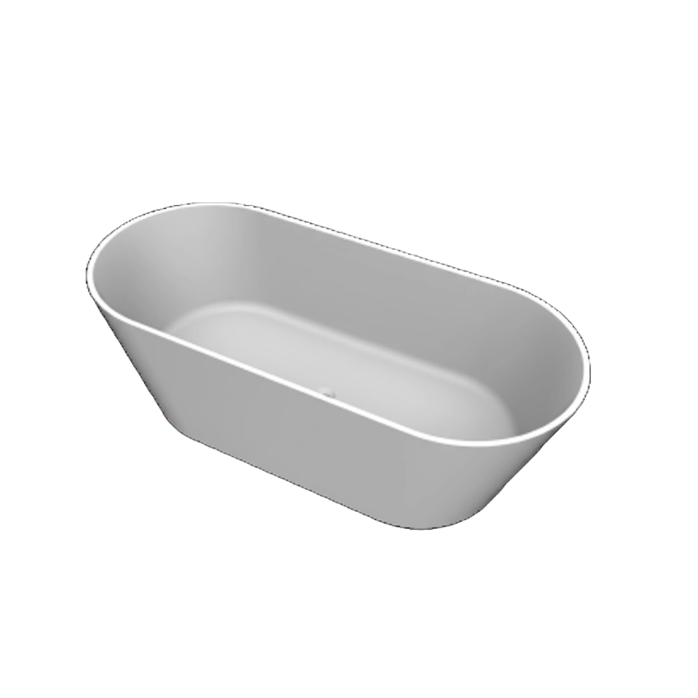 Lavigo Fusine bad back-to-wall Mat Wit - 170x73cm